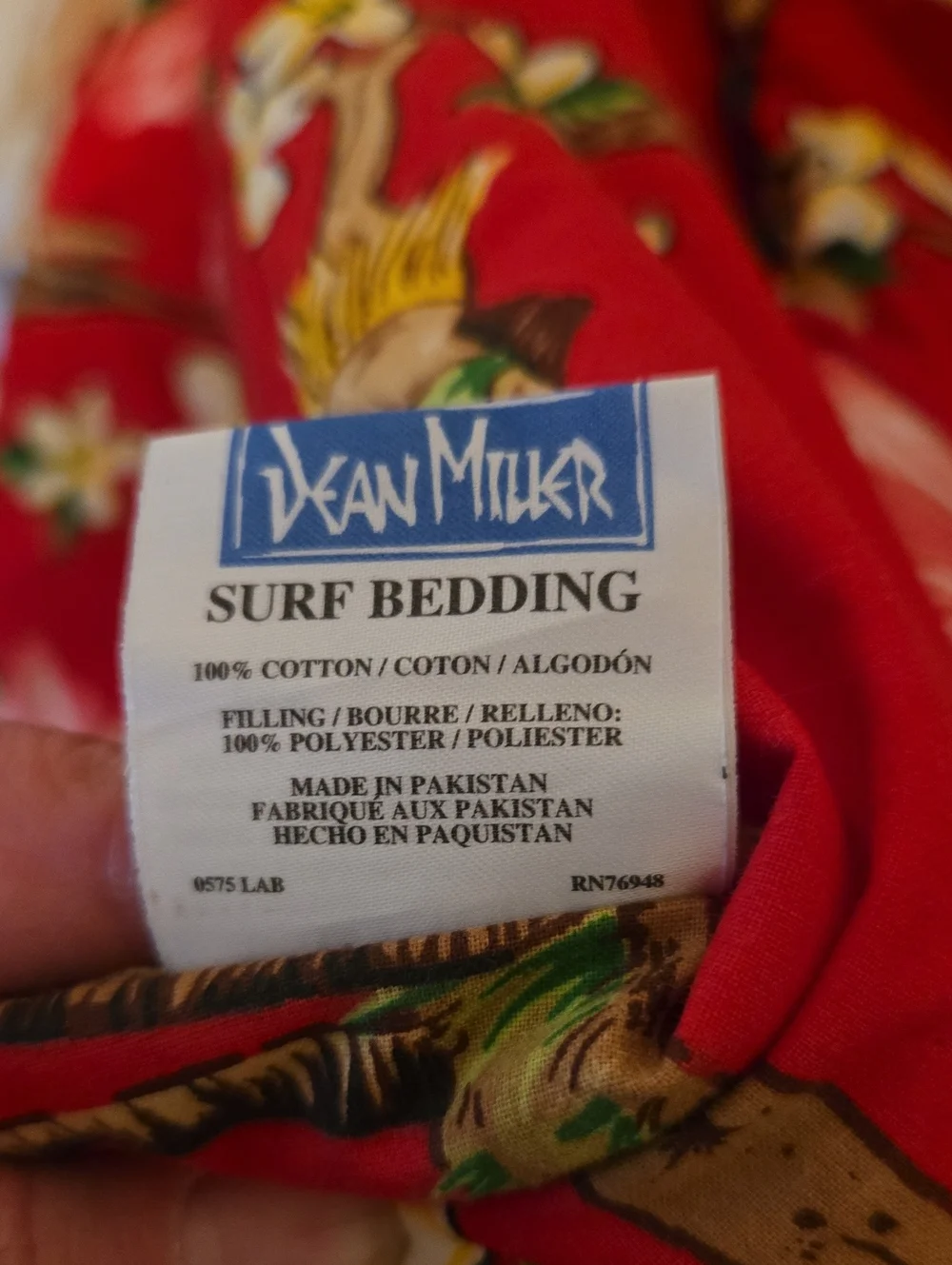 Dean Miller Heavenly Aloha Hula Girl Comforter 2 Shams Cotton Full Size